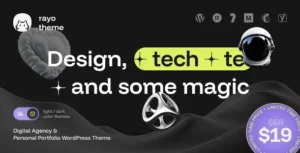 Free Download Rayo – Digital Agency & Personal Portfolio WordPress Theme 1.0.2 [Latest Version]