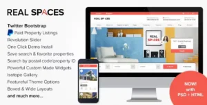 Free Download Real Spaces – WordPress Real Estate Theme 3.2.3 [Latest Version]