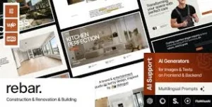 Free Download Rebar – Construction & Renovation & Building WordPress Theme 1.9.0 [Latest Version]