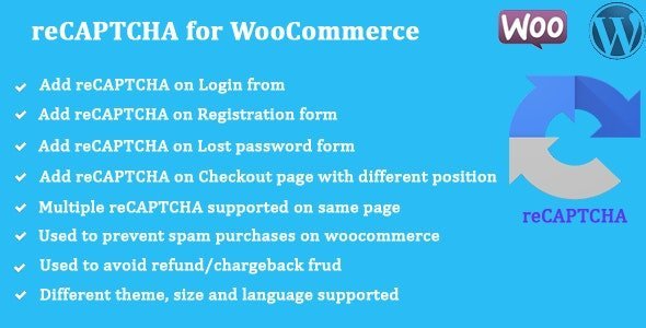 Free Download reCAPTCHA for WooCommerce 2.74 [Latest Version]