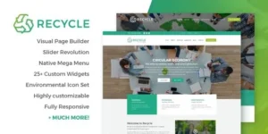 Free Download Recycle – Environmental & Green Business WordPress Theme 1.9.1 [Latest Version]
