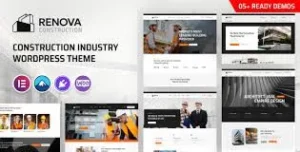 Free Download Renova – Construction Industry WordPress Theme 1.0 [Latest Version]