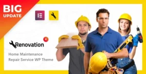 Free Download Renovation – Construction Company Theme 4.5.0 [Latest Version]
