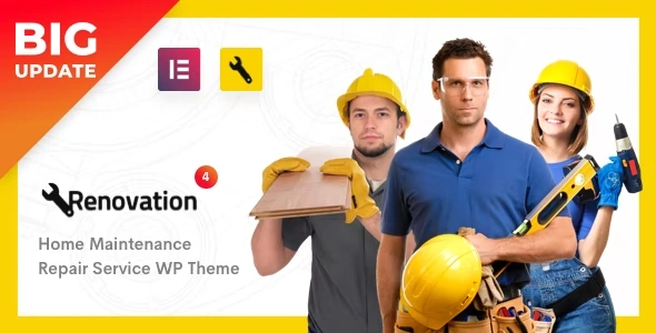 Free Download Renovation – Construction Company Theme 4.5.0 [Latest Version]
