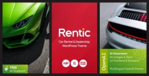 Free Download Rentic – Car Rental & Dealership WordPress Theme 1.6.0 [Latest Version]