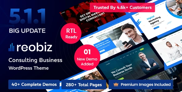 Free Download Reobiz – Consulting Business WordPress Theme 7.0.2 [Latest Version]