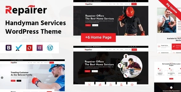 Free Download Repairer Handyman Services WordPress Theme 1.5 [Latest Version]
