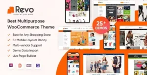 Free Download Revo Multipurpose WooCommerce WordPress Theme 4.0.31 [Latest Version]