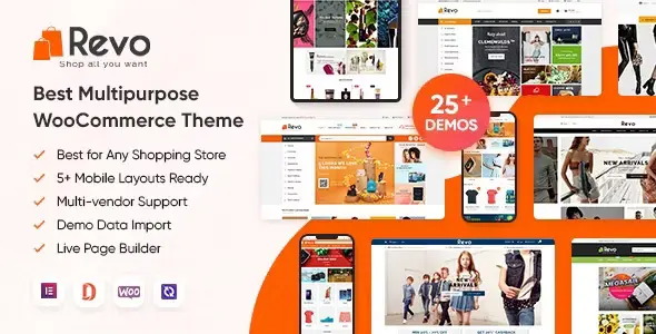 Free Download Revo Multipurpose WooCommerce WordPress Theme 4.0.31 [Latest Version]
