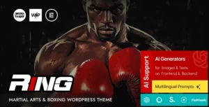 Free Download Ring – Martial Arts & Boxing WordPress Theme 1.0.0 [Latest Version]