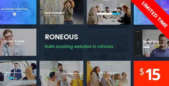 Free Download Roneous – Creative Multi-Purpose WordPress Theme 2.1.7 [Latest Version]