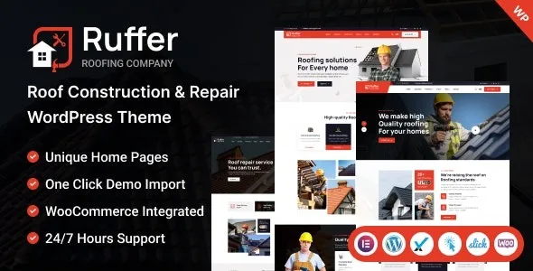 Free Download Ruffer – Roof Construction & Repair WordPress Theme 1.3.0 [Latest Version]