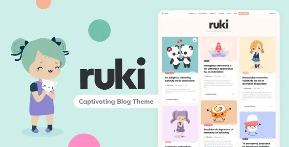 Free Download Ruki A Captivating Personal Blog Theme 1.4.8 [Latest Version]