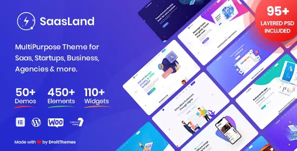 Free Download Saasland – MultiPurpose WordPress Theme for Startup 3.7.7 [Latest Version]