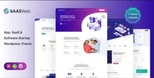 Free Download Saasweb WordPress Theme For App & Saas Products 2.9 [Latest Version]
