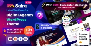 Free Download Saira - Digital Agency WordPress Theme 10.0.9 [Latest Version]