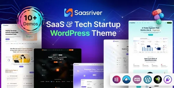 Free Download SassRiver – SaaS & Tech Startup WordPress Theme 1.0.0 [Latest Version]