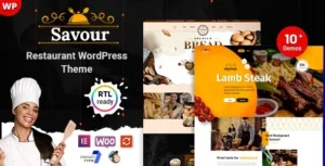 Free Download Savor – Restaurant WordPress Theme 1.0.3 [Latest Version]
