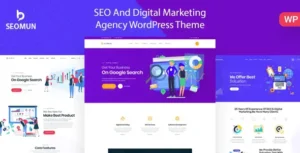 Free Download Seomun – Digital Marketing Agency WordPress Theme 1.0.6 [Latest Version]
