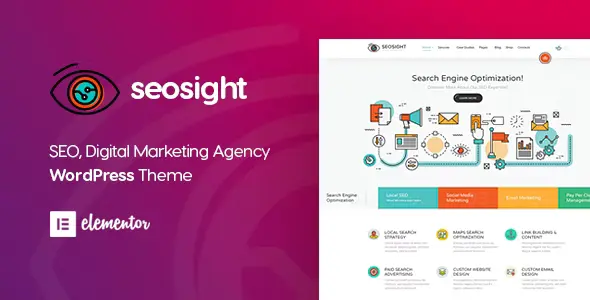 Free Download Seosight – SEO, Digital Marketing Agency WP Theme with Shop 5.45 [Latest Version]