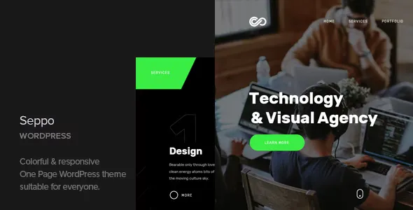 Free Download Seppo – Corporate One Page WordPress Theme 1.5 [Latest Version]