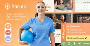 Free Download Shrink – Therapy, Psychology & Rehabilitation WordPress Theme 1.0.0 [Latest Version]