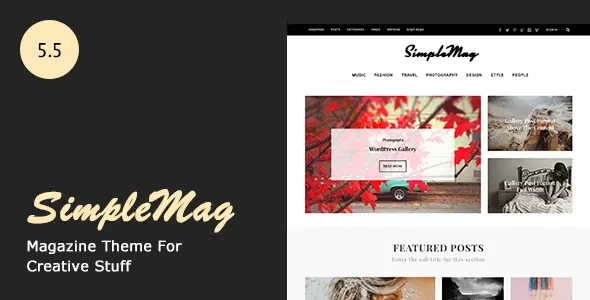 Free Download SimpleMag – Magazine theme for creative stuff 5.5 [Latest Version]