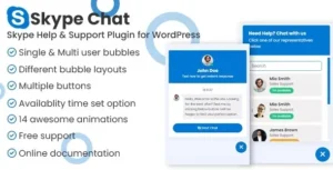 Free Download Skype Chat Support Pro WordPress Plugin 1.1.2 [Latest Version]