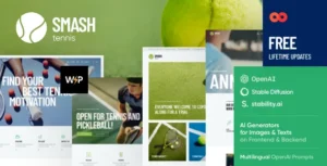 Free Download Smash – Padel, Squash & Tennis WordPress Theme 1.0.0 [Latest Version]