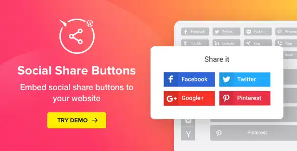 Free Download Social Share Buttons for WordPress 10.0 [Latest Version]