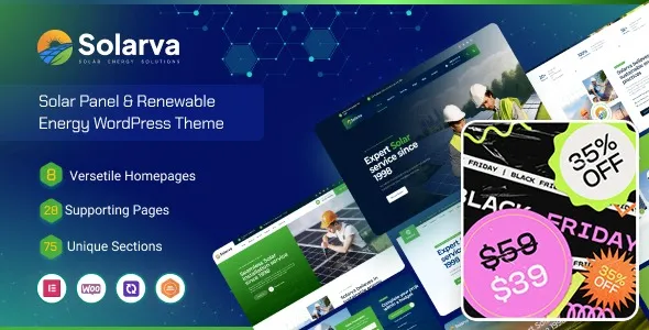 Free Download Solarva – Ecology & Solar Energy Theme 1.0.1 [Latest Version]