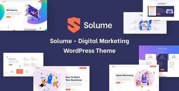 Free Download Solume – Digital Marketing WordPress Theme 1.1.2 [Latest Version]