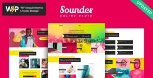 Free Download Sounder Online Internet Radio Station WordPress Theme + RTL 1.3.11 [Latest Version]