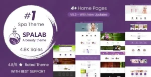 Free Download Spa Lab - Beauty Salon WordPress Theme 6.7 [Latest Version]
