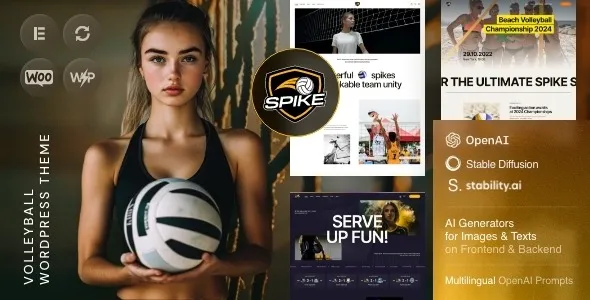 Free Download Spike – Volleyball WordPress Theme 1.0.0 [Latest Version]
