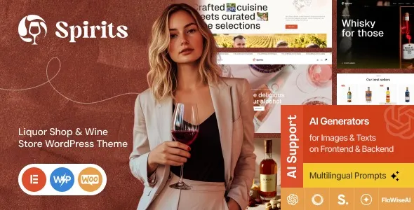 Free Download Spirits – Liquor Shop & Wine Store WordPress Theme 1.9.0 [Latest Version]