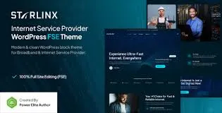 Free Download Starlinx – Broadband & Internet Service Provider FSE WordPress Theme 1.0.2 [Latest Version]
