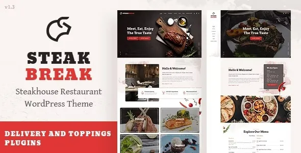 Free Download SteakBreak – Meat Restaurant WordPress Theme 1.9 [Latest Version]