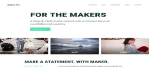 Free Download StudioPress Maker Pro Genesis WordPress Theme 1.0.1 [Latest Version]