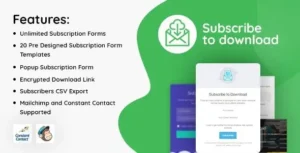 Free Download Subscribe to Download – An advanced subscription plugin for WordPress 2.1.1 [Latest Version]