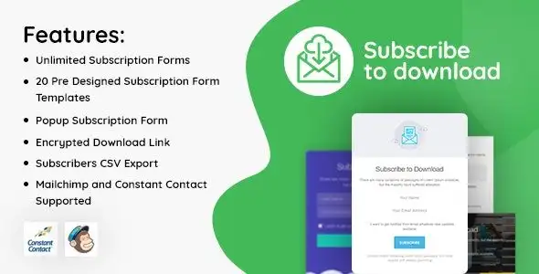 Free Download Subscribe to Download – An advanced subscription plugin for WordPress 2.1.1 [Latest Version]