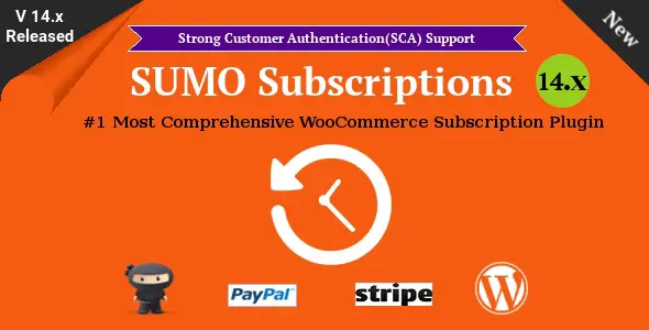 Free Download SUMO Subscriptions – WooCommerce Subscription System 17.5.0 [Latest Version]
