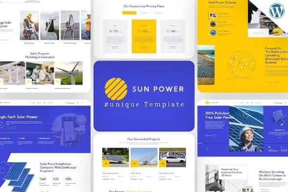 Free Download SunPower – Solar Renewable Energy Theme 1.0.9 [Latest Version]