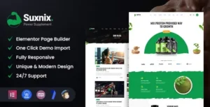 Free Download Suxnix – Health Supplement WordPress Theme 2.0 [Latest Version]