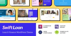 Free Download Swift Loan Payday & Banking Finance WordPress Theme 1.1.8 [Latest Version]