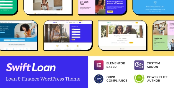 Free Download Swift Loan Payday & Banking Finance WordPress Theme 1.1.8 [Latest Version]