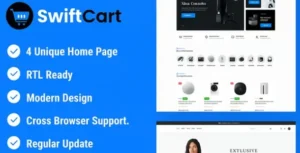 Free Download SwiftCart - Multipurpose WooCommerce WordPress Theme 1.0.2 [Latest Version]