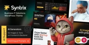 Free Download Syntrix - Business IT Solutions WordPress Theme 1.0.0 [Latest Version]