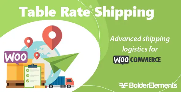 Free Download Table Rate Shipping for WooCommerce by BolderElements 4.3.13 [Latest Version]