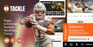 Free Download Tackle - Rugby & American Football WordPress Theme 1.0.0 [Latest Version]
